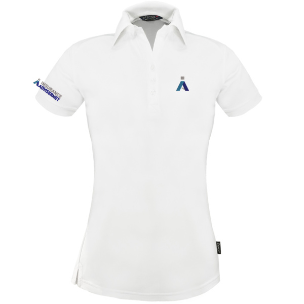 IA - White Women's Performance Eco Polo Thumbnail