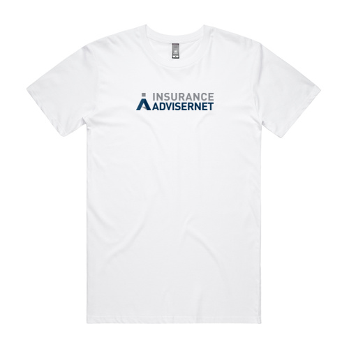 IA - White Men's Staple T with large Logo Thumbnail