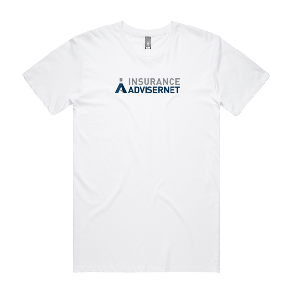 IA - White Men's Staple T with large Logo Thumbnail