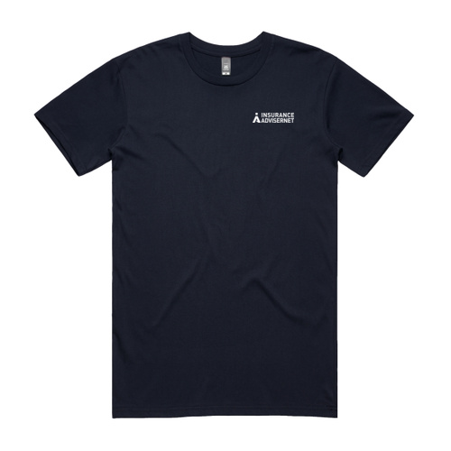 IA - Dark Navy Men's Staple T with Left Chest Logo Thumbnail