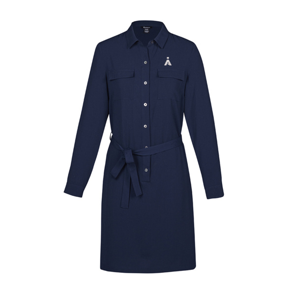 IA - Womens Georgette Shirt Dress Thumbnail