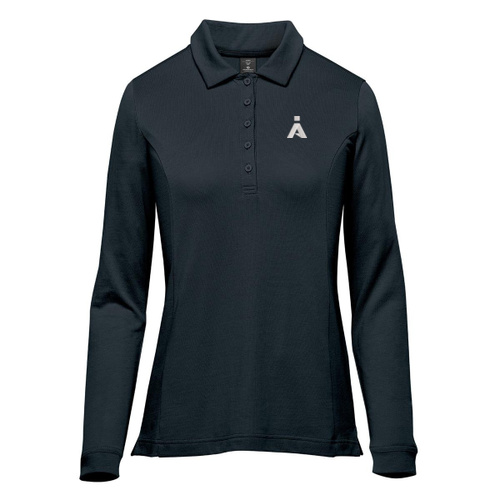 IA Women's Nevada L/S Micro Pique Polo Thumbnail