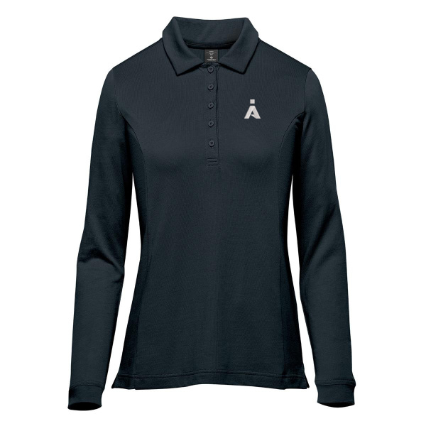 IA Women's Nevada L/S Micro Pique Polo Thumbnail