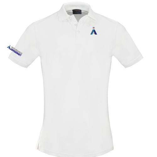 IA - Men's White Performance Eco Polo Thumbnail