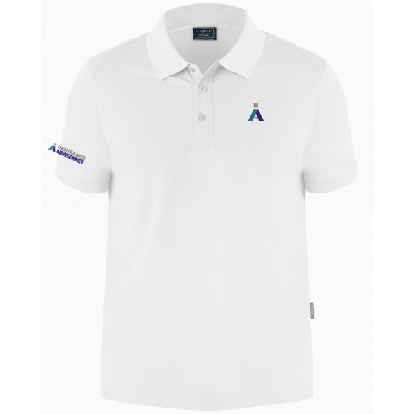 IA White Men's Performance Eco Polo Thumbnail